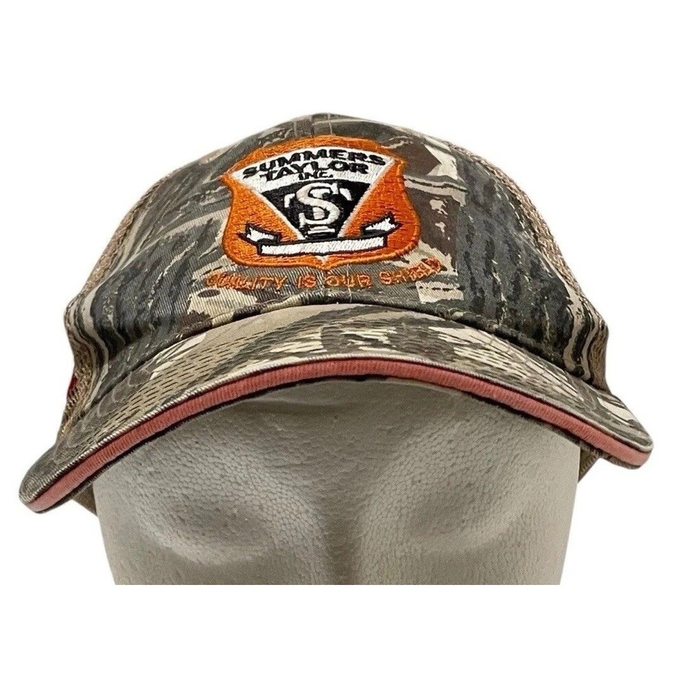 Summers Taylor Inc. Camouflage Cotton & Mesh Strapback Baseball Cap